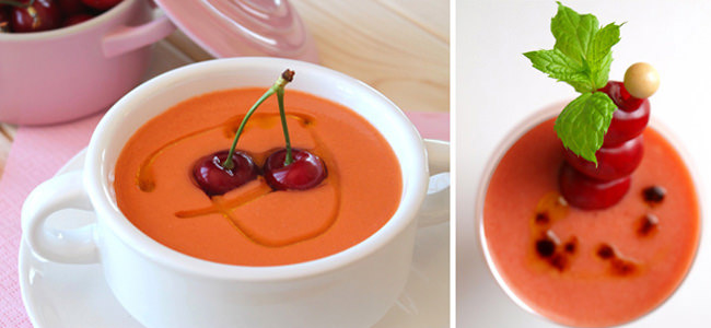 Gazpacho de cerezas